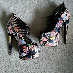 Bumper comic book high heels